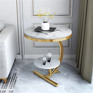 steel side table
