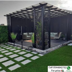 Matte Black pergola