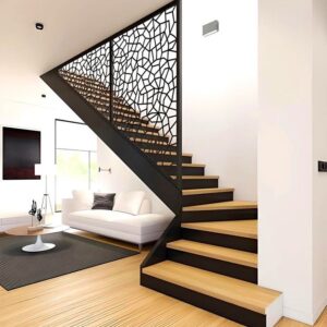 Curtain  stair railing
