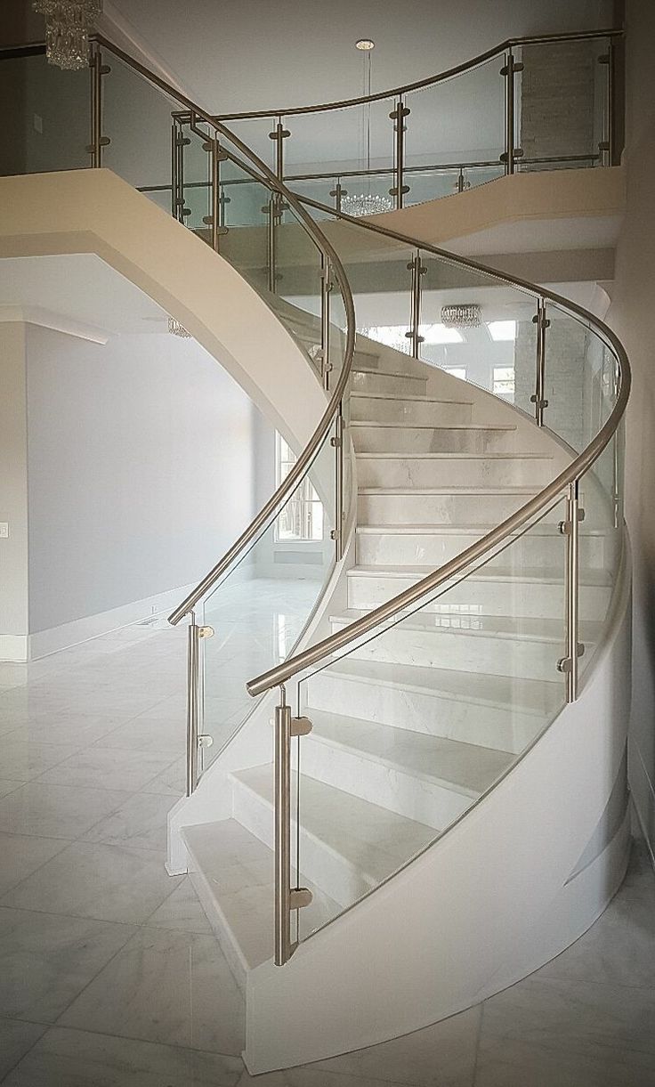 Railing with glass